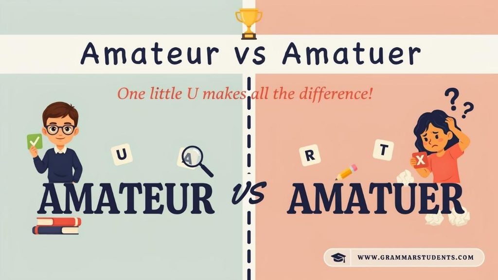 Amateur vs Amatuer Spelling