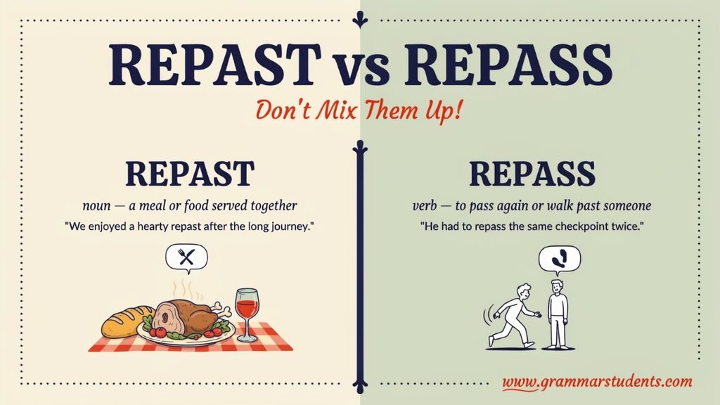Repast vs Repass The Main Difference