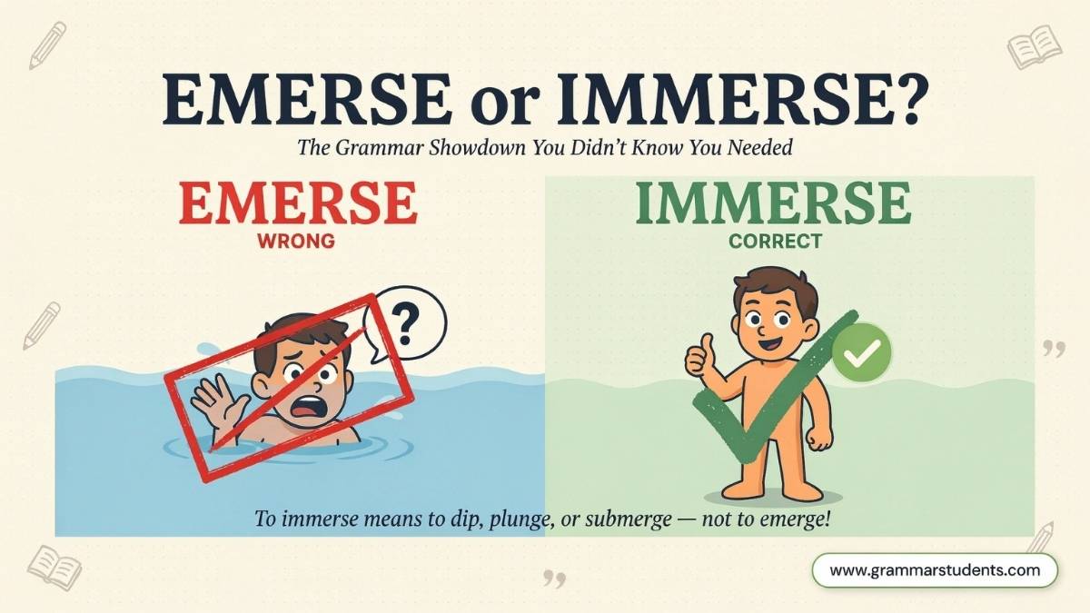 What Does Immerse Mean?