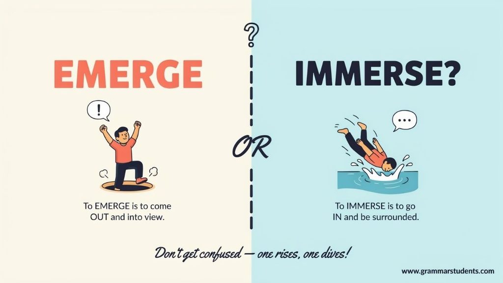 Common Mistakes With Emerse and Immerse