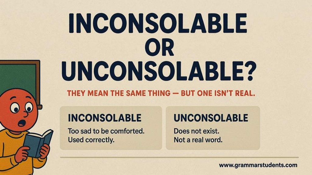 What Does Inconsolable Mean?