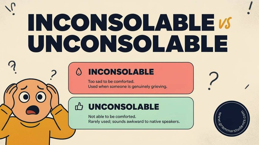 Why Does Unconsolable 