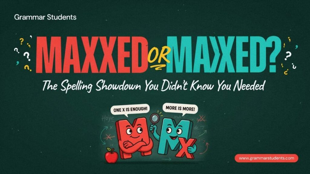 Maxed vs Maxxed What's the Difference?
