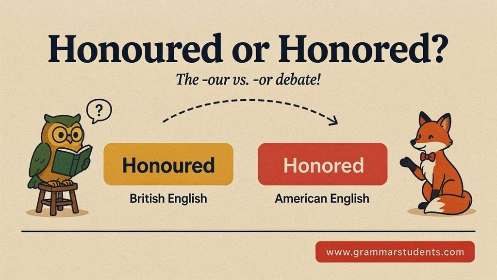 What Does Honored or Honoured Mean?