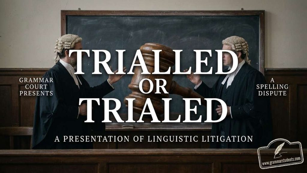Why Does Trial Have Two Spellings?