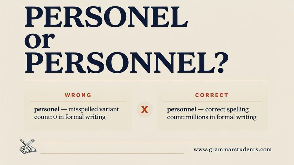 Common Phrases With Personnel