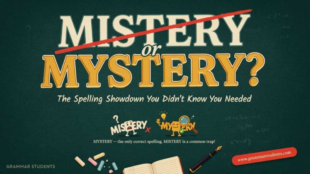 Mistery or Mystery Why Mystery Is Correct?