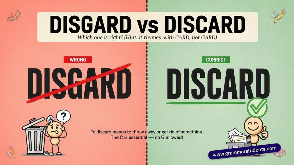 Disgard vs Discard The Simple Rule
