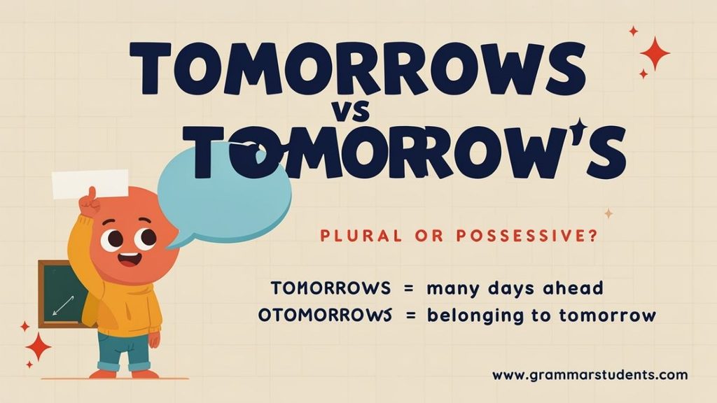 What Is the Plural of Tomorrow?