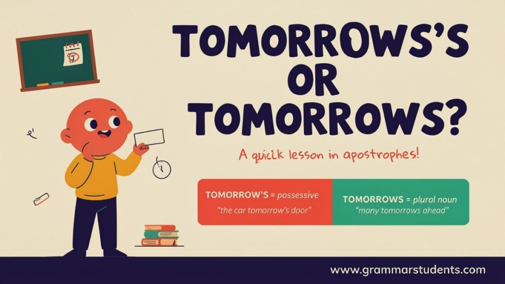 Tomorrows or Tomorrow’s Difference and Usage