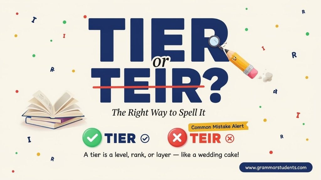 Why Do People Spell Tier as Teir?