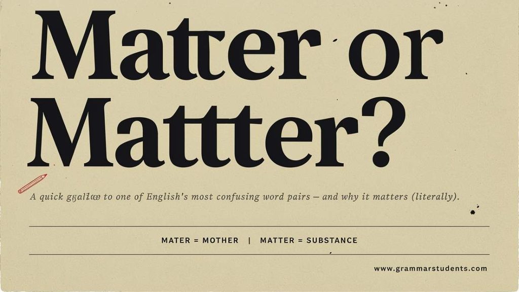 The Origin of Mater
