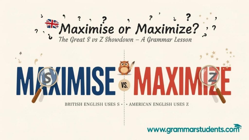 Maximise or Maximize Difference Meaning and Usage