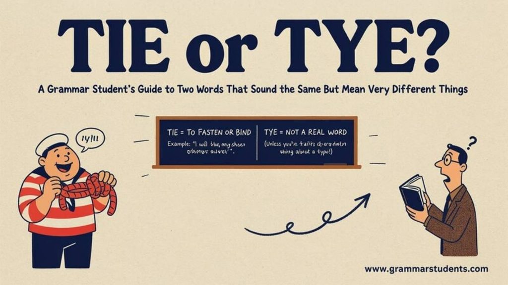What Does Tie Mean in English?