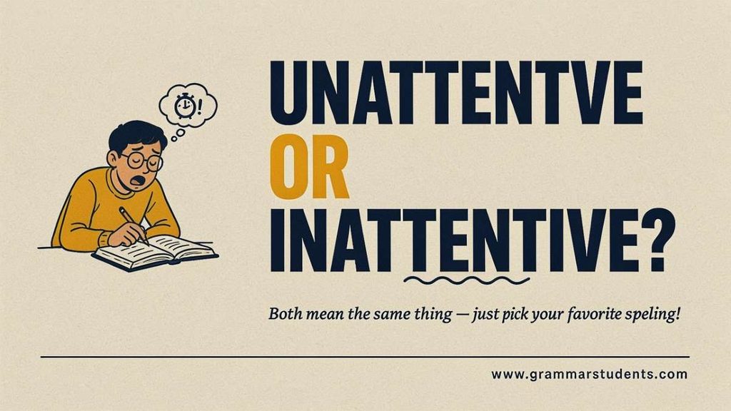 Inattentive Definition