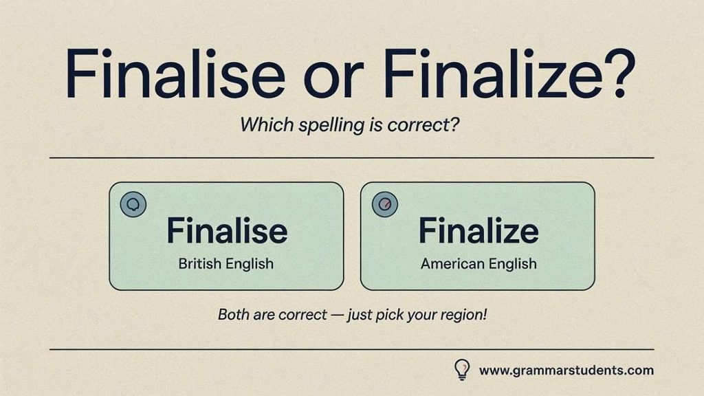 Finalise vs Finalized Are They Different?

