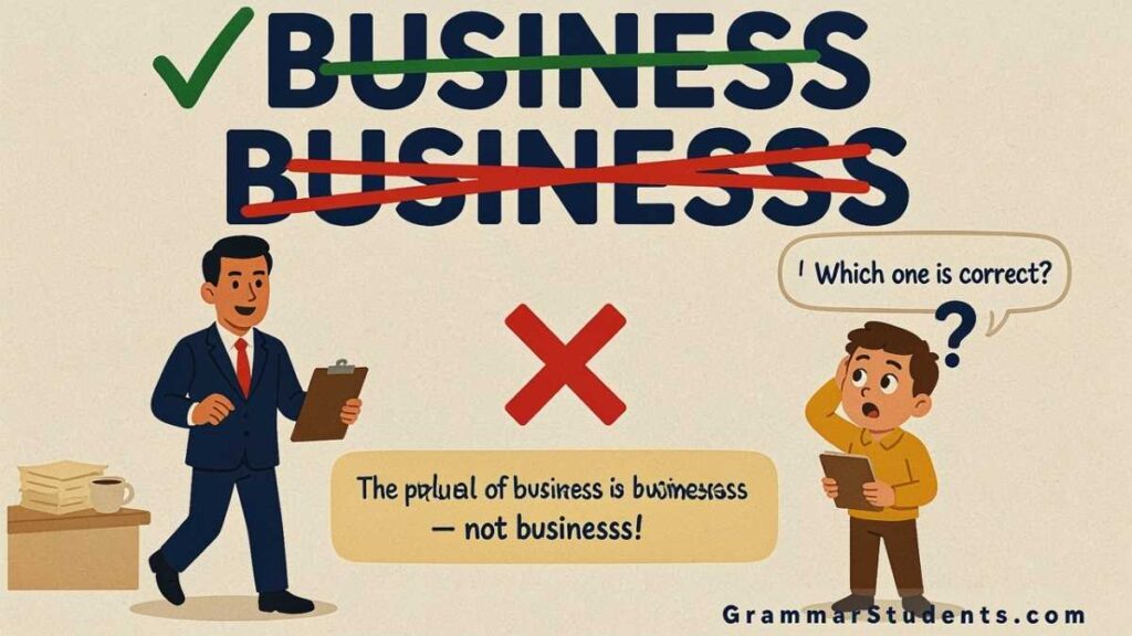 Businesses or Business’s Plural or Possessive?