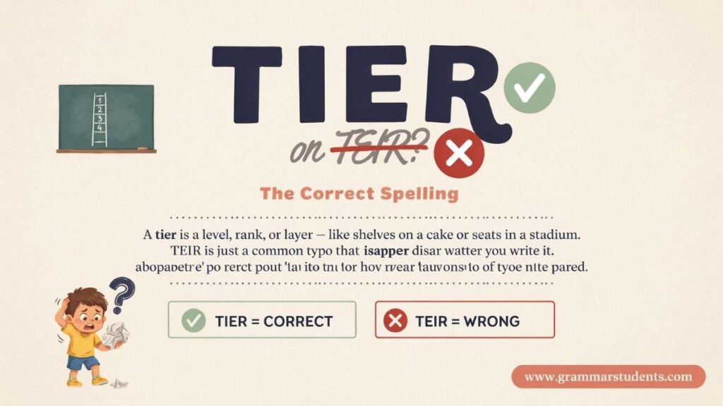 Tier or Teir Which One Is Right?