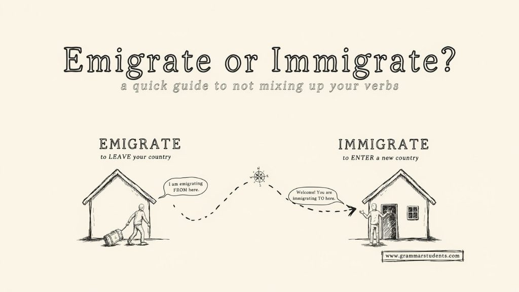 Real Life Examples of Emigrate and Immigrate