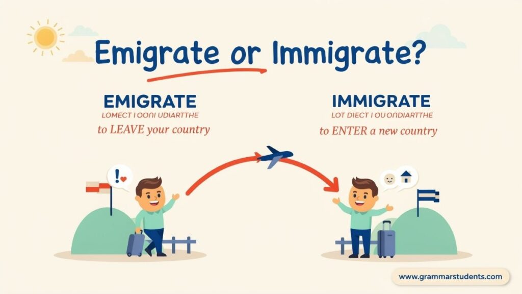 Emigrate or Immigrate Difference Meaning and Usage