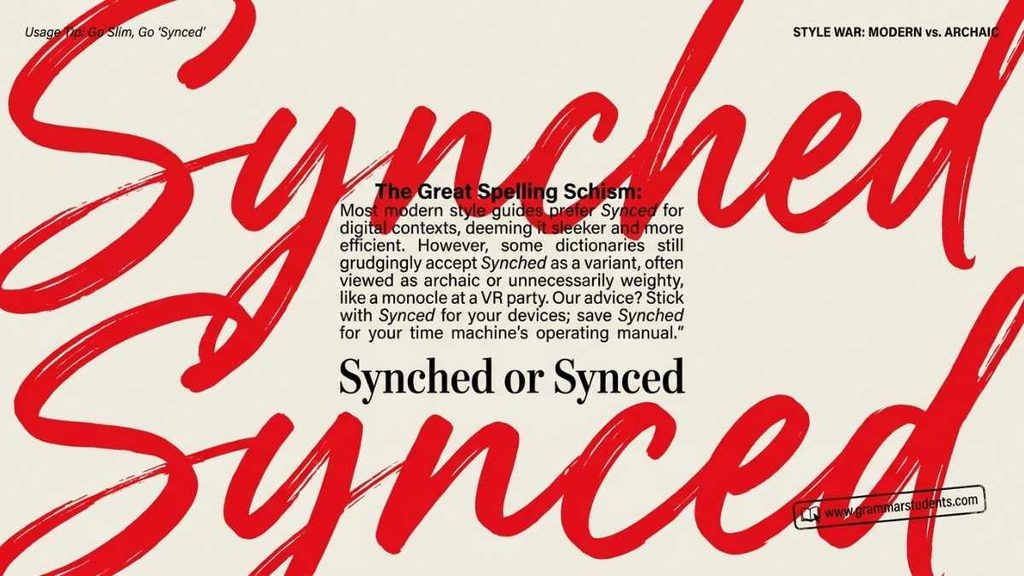 What Does Synched Mean?
